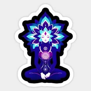 Aura Blue Meditation 03 Sticker